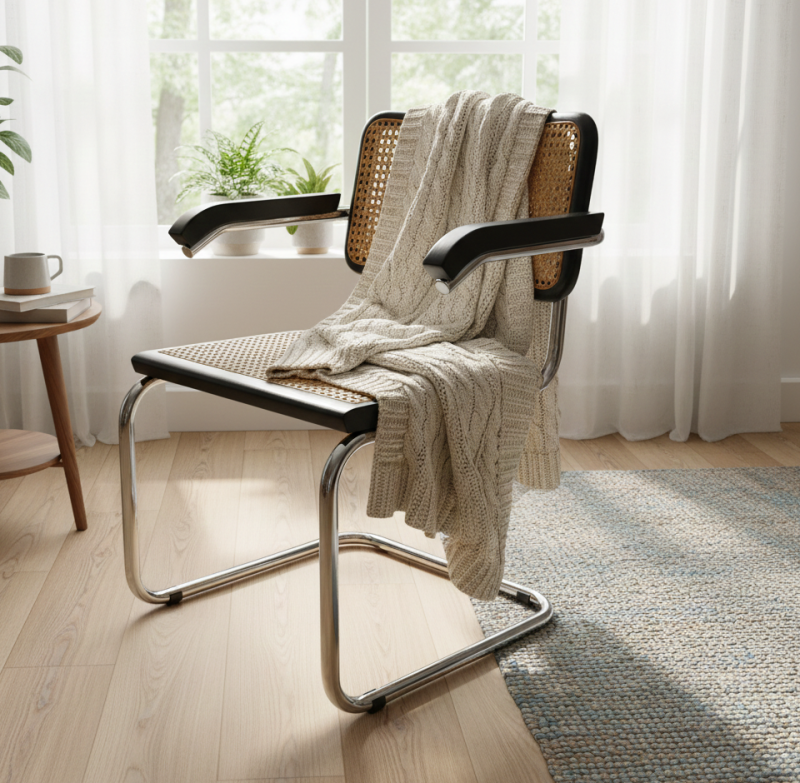 Krzesło, M. Breuer, Cesca,  Bauhaus, S64, chrom, cesca chair.