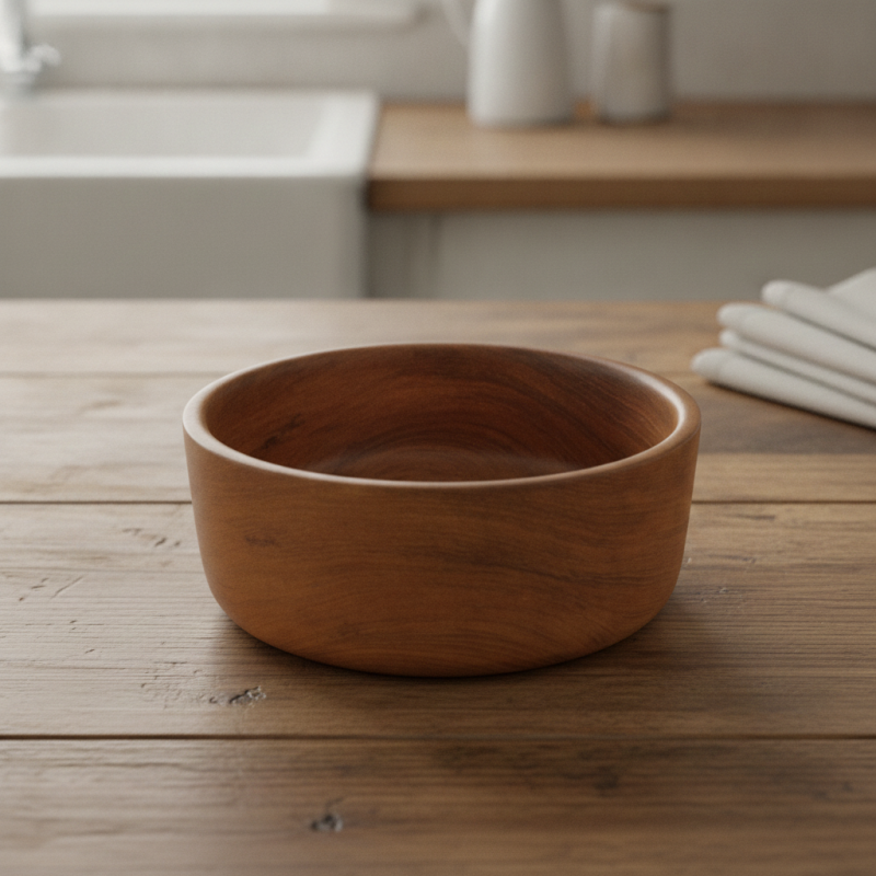 Misa tekowa, patera, teak, lata 70.