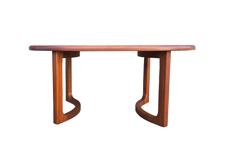 Stolik kawowy proj. Niels Bach, Møbelfabrik, teak, duński design, tekowy, lata 60.